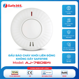 Hệ thống báo cháy tự động không dây Safefire - TNF-X (Combo 5 món) Bao chay khoi AJ 760SI4
