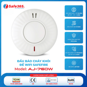 Hệ thống báo cháy tự động không dây Safefire - TNF-X (Combo 5 món) Bao chay khoi de wifi AJ 760W