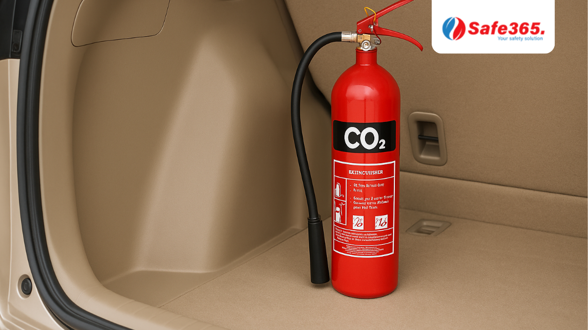 Bình chữa cháy CO2 trong ô tô – Vì sao cần trang bị? Vị trí để bình chữa cháy CO2 trong ô tô