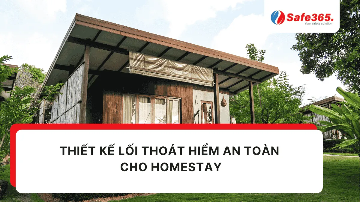 Thiết kế lối thoát hiểm an toàn cho homestay Lối thoát hiểm homestay
