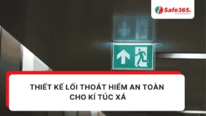 Lối thoát hiểm kí túc xá