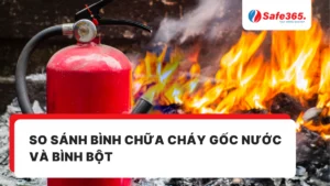 So sánh bình chữa cháy gốc nước và bình bột
