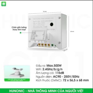 Thiết Bị Chống Trộm Và Báo Khách Wifi Hunonic CT01 thiet bi chong trom va bao khach 3