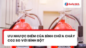 Ưu nhược điểm của bình chữa cháy CO2 so với bình bột