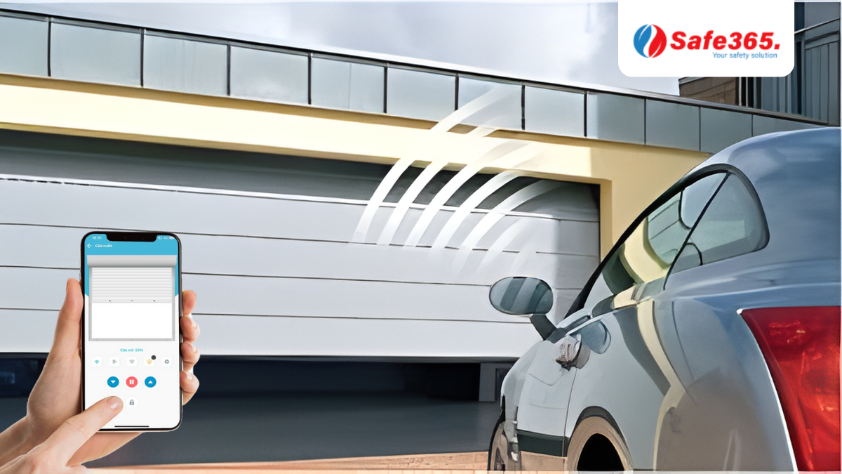công tắc cửa cuốn điều khiển từ xa bằng điện thoại