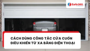 Cách dùng công tắc cửa cuốn điều khiển từ xa bằng điện thoại